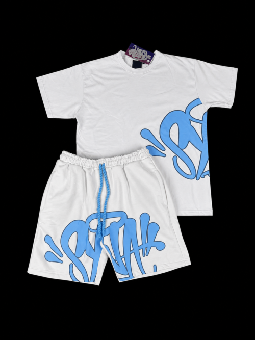 Conjunto Shorts - Blue White